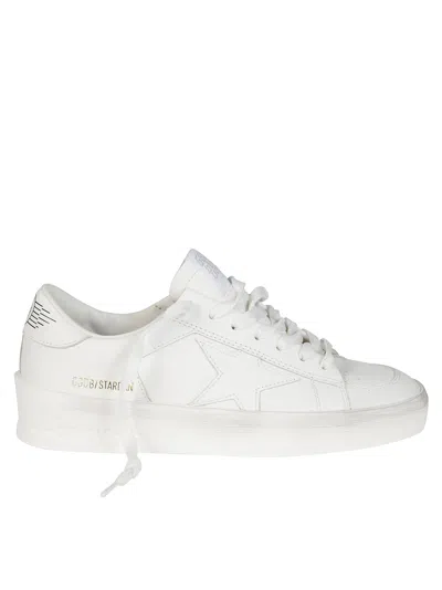 Golden Goose Stardan Leather Upper In White
