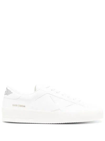 Golden Goose Stardan Logo-print Sneakers In White