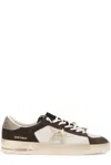 Golden Goose Low-top Sneakers With Suede Overlays And Signature Star Emblem In Multicolour