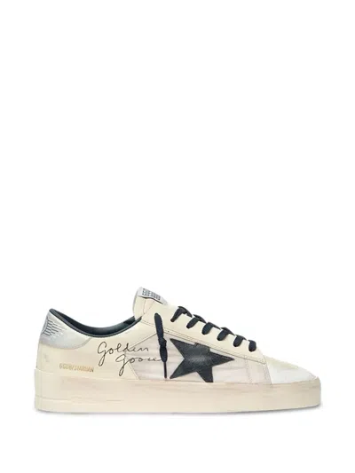 Golden Goose Stardans Sneakers Nylon Leather Suede Star In White