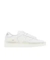 Golden Goose White Stardan Leather Sneakers With Star Motif In White