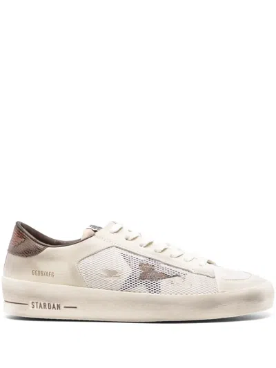 Golden Goose Stardan Mesh-trim Sneakers In Neutrals