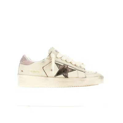Golden Goose 'stardan' Nappa Leather Sneakers In White