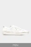 Golden Goose Stardan Optic White Leather Men Sneaker In White