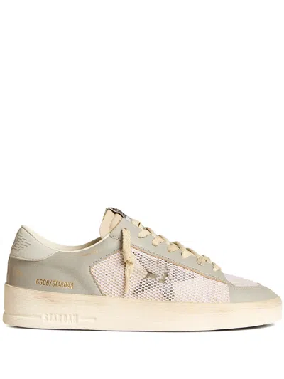 Golden Goose Stardan Panelled Sneakers In White