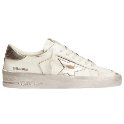 Golden Goose Stardan Silver Metallic Star And Heel Tab Women's Sneakers In Multi
