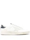 Golden Goose Men Stardan Sneaker With Shiny Star In White