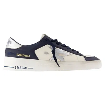Golden Goose Women's White/blk Stardan 10283 Low-top Leather Trainers