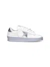 Golden Goose Stardan Sneakers With Silver Metallic Leather Star And Heel Tab