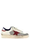 Golden Goose Stardan Mesh And Leather Sneakers White And Red