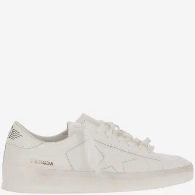 Golden Goose Deluxe Brand Men White Leather Stardan Sneakers In Multi
