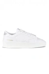 Golden Goose White Stardan Leather Sneakers With Star Motif In White