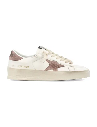 Golden Goose Stardan Trainers In Cream Pink