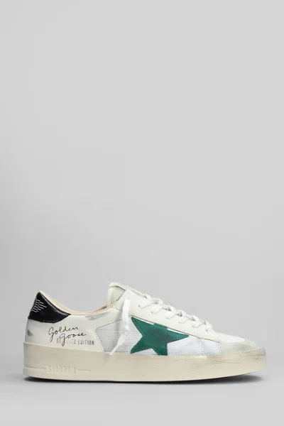 Golden Goose Stardan Trainers In White Leather And Fabric In Neutrals