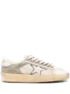 Golden Goose Stardan Con Collarino Spezzato E Stella Ricamata Suede And Leather Upper Leather Heel In Neutrals