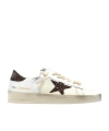 Golden Goose White Stardan Leather Sneakers In Nude