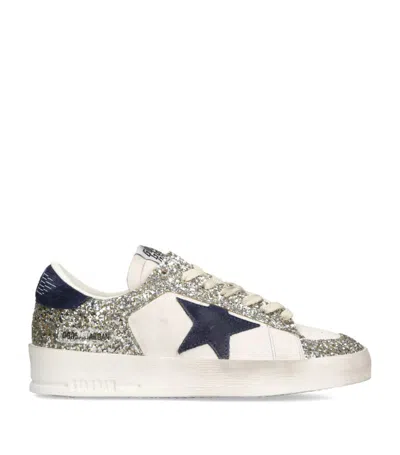 Golden Goose Stardan Sneakers In Silver Com