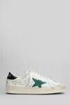 Golden Goose Stardan Leather Sneakers In White