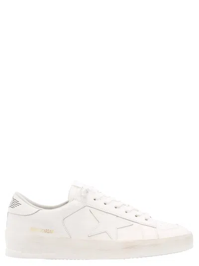 Golden Goose Deluxe Brand Men White Leather Stardan Sneakers In Multi