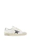 Golden Goose Deluxe Brand White Low-top Sneakers With Star Patch In White/grey/silver