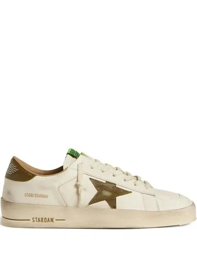 GOLDEN GOOSE STARDAN STAR-PATCH LEATHER SNEAKERS