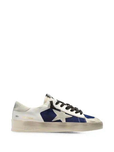 Golden Goose Deluxe Brand Stardan Net Suede And Leather Upper Nylon Tongue S In Blue
