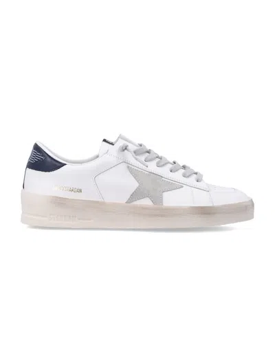 Golden Goose Low-top Sneakers With Grey Star Detail In Multi