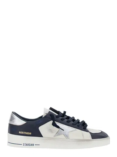 Golden Goose 'stardan' White Sneakers With Star Patch On The Side And Laminated Heel With Logo