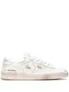 Golden Goose Stardan "white/beige" Leather Sneakers In Weiss