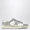 Golden Goose Stardan White/glitter Silver Sneaker In White