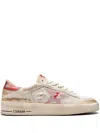 Golden Goose Stardan Mesh-panelled Sneakers In White