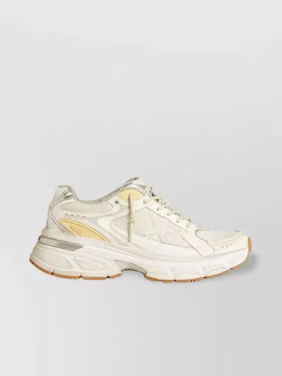 GOLDEN GOOSE "STARLIGHT" MESH AND SUEDE SNEAKERS