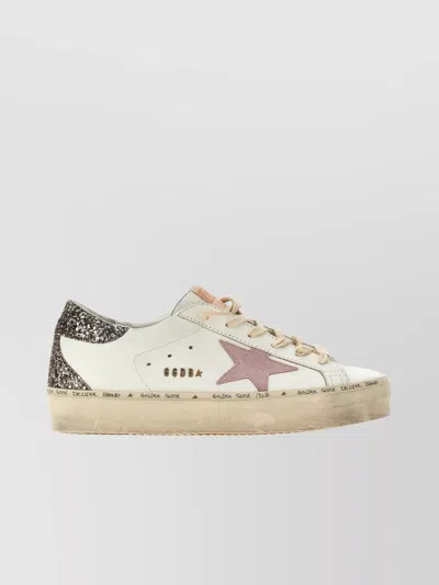 Golden Goose 'starlight' Sneakers Glitter Rubber Sole In Pink