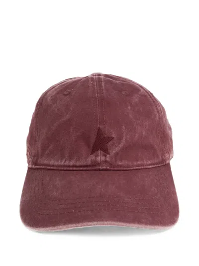 Golden Goose Star-patch Baseball Cap In Red