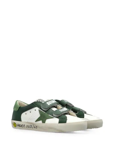 Golden Goose Kids' Star-patch Touch-strap Sneakers In Multi