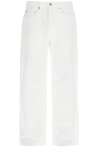 Golden Goose Stonewashed Treated Jeans Men In White