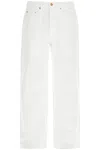 Golden Goose Stonewashed Treated Jeans In Offwhite (white)