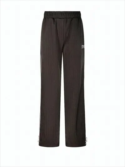 GOLDEN GOOSE STRAIGHT BLACK PANTS WITH RELAXED FIT AND ADJUSTABLE HEM