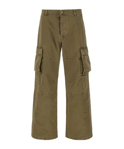 Golden Goose Straight-leg Cargo Trousers In Green