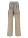 Golden Goose Straight Jeans With Rhinestones In Multi