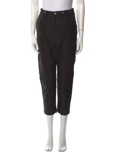 Pre-owned Golden Goose Straight Leg Pants In Black