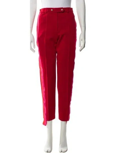 Pre-owned Golden Goose Straight Leg Pants In Red