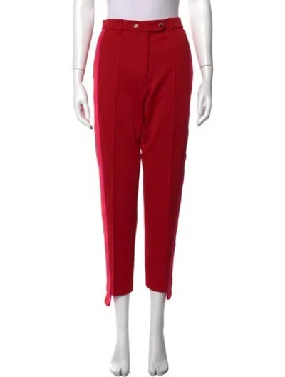 Pre-owned Golden Goose Straight Leg Pants In Red