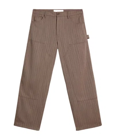 Golden Goose Straight-leg Trousers In Brown