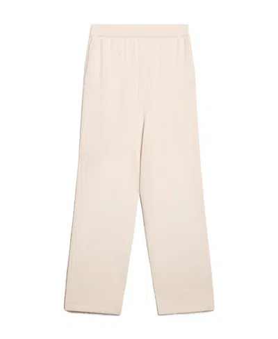Golden Goose Straight-legged Knitted Trousers In White