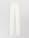 Golden Goose Straight Trousers With Drawstring And Pockets In White
