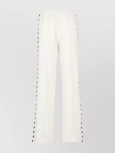 GOLDEN GOOSE STRAIGHT TROUSERS WITH DRAWSTRING AND POCKETS