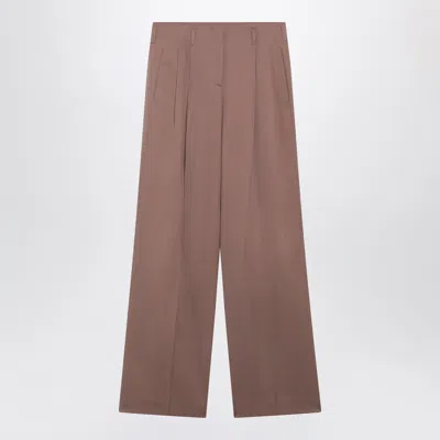Golden Goose Straight-leg Bronze Pink Virgin Wool Trousers