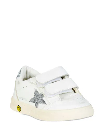 Golden Goose Babies' Strap Glitter-star Sneakers In White