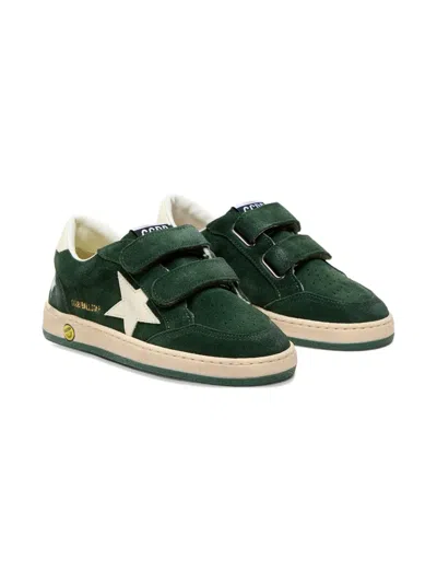 Golden Goose Kids' Strap Star Ball Sneakers In Green